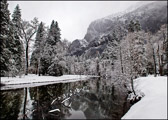 Merced River Reflections in Winter